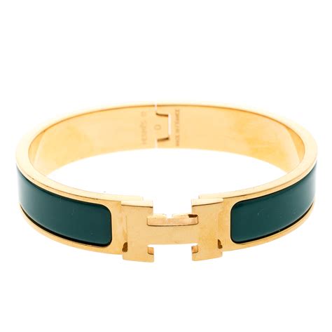 hermes green bracelet|hermes enamel cuff bracelet.